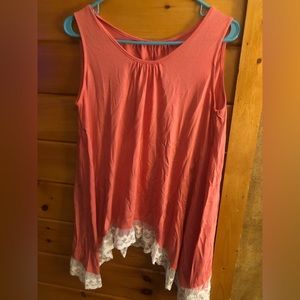 Pink top with lace
